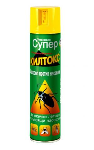 "СУПЕР КИЛТОКС" Универсален Инсектицид 400 мл - Спрейове, лепила и други хим. продукти