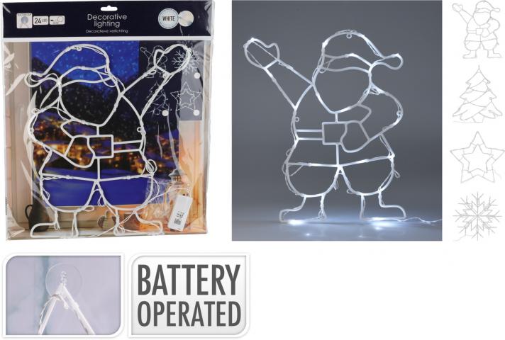 Светеща фигура Дядо Коледа 24 LED - Светещи фигури