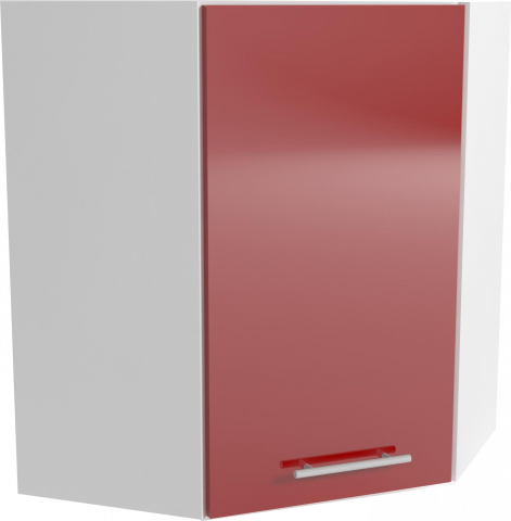 Трейси Шкаф горен ъглов В 60-60х72x34 см, червен - Модулни кухни с онлайн поръчка