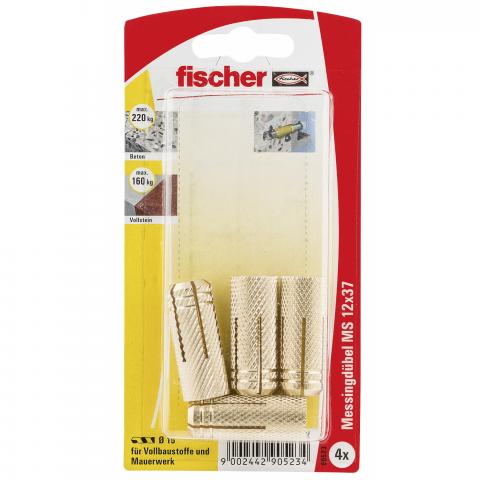 Дюбел с метрична резба Fischer MEDM12K, месингован - Метални дюбели