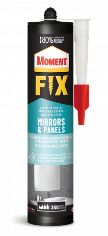 Лепило Moment FIX Mirrors&Panels за огледала и плоскости 440 г - Монтажни лепила