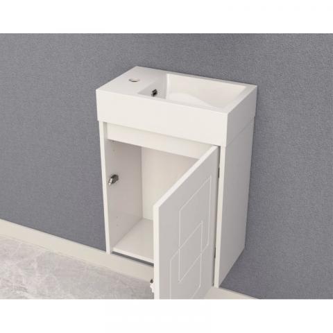 PVC шкаф с умивалник-45 см, снимка 3 - Мебели за баня
