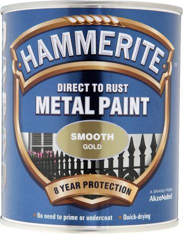 Боя за метал Hammerite 0.75л, злато гланц - Бои 3в1