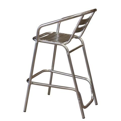 Алуминиев Бар стол 52х58х97 см, снимка 3 - Метални столове