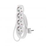 Разклонител 4x2P+E Schuko, кабел 1.5 м/1,5мм2, бял, Emos