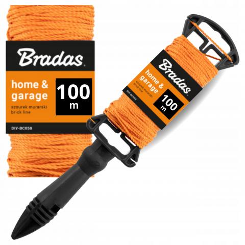 Шнур зидарски Bradas 100 м - Чертилки, отвеси