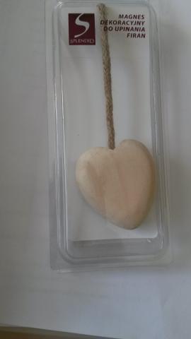 Магнит за перде Сърце натуралвн, снимка 2 - Аксесоари