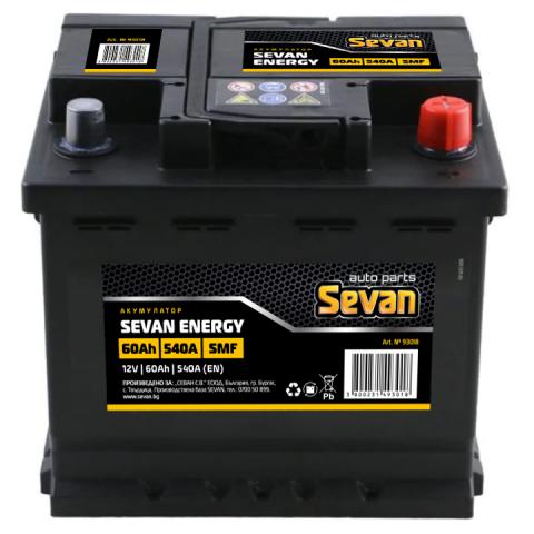 Акумулатор Sevan Energy 60Ah 540A - Акумулатори