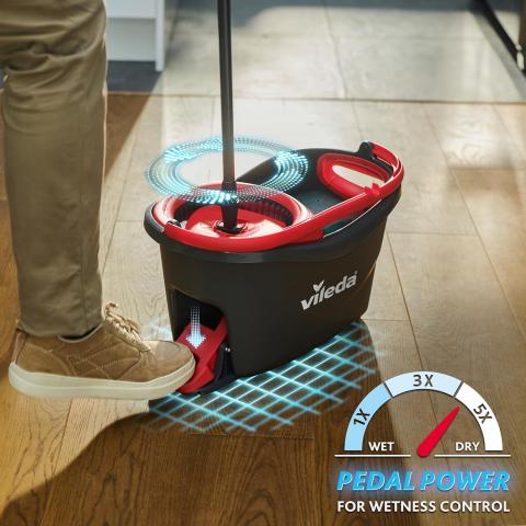 Комплект Vileda Easy Wring - Clean Turbo, снимка 4 - Мопове