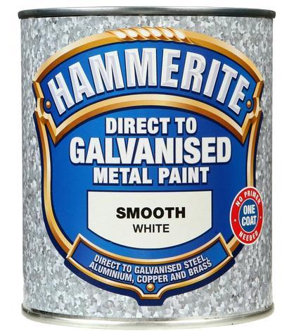 Боя за цветни метали Hammerite бяла 750 мл - Бои 3в1