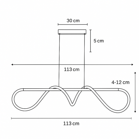 LED пендел Savanah 28W 2240Lm 4000K, снимка 3 - Пендели