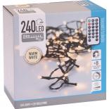 Светлинна верига 240 LED,  топло-бяла светлина