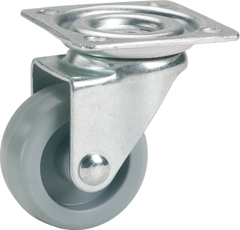 Мебелно завиващо колело 36х15мм сиво - Мебелни колела