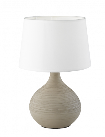 Настолна лампа Martin  h29 cm капучино/бял - Настолни лампи