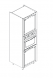 Талпи шкаф колона за вграждане на фурна 60х60х220