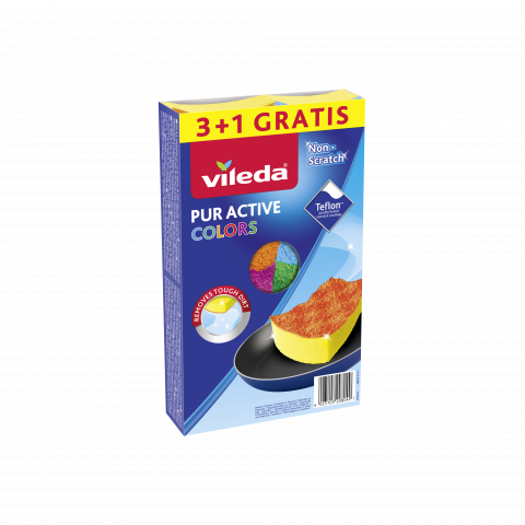 Кухненска гъба Vileda Pur Active 3+1 бр. - Домашни потреби