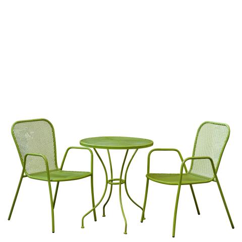 Стол ЛИДО метален, светло зелено, снимка 3 - Метални гарнитури