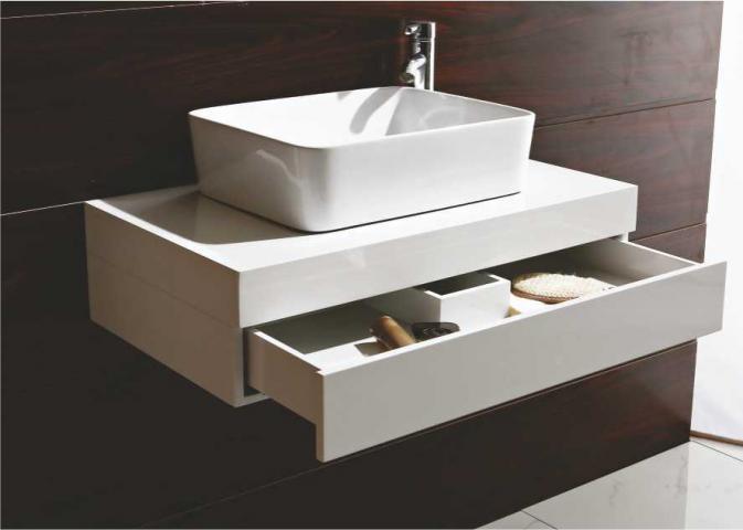 Плот за баня, бял, снимка 3 - Мебели за баня