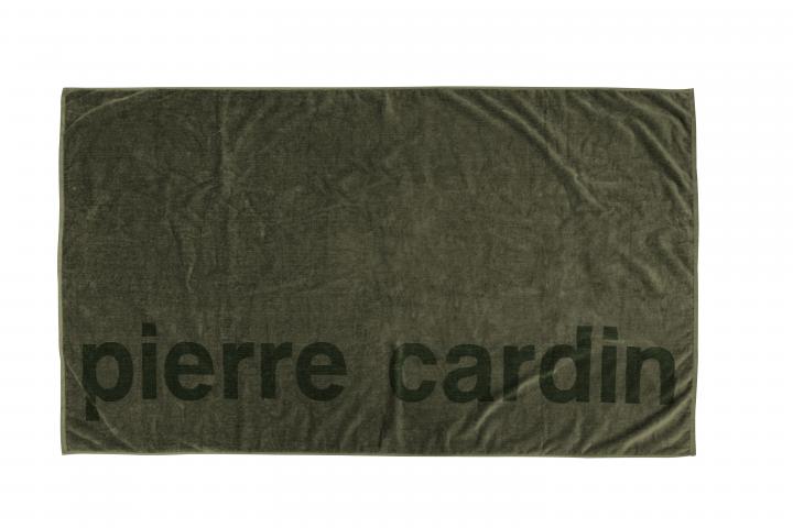 Плажна кърпа Pierre Cardin велур 100x180 маслина - Хавлии и халати