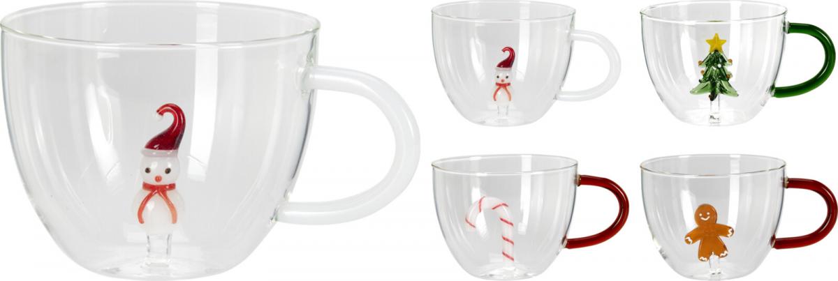 Коледна чаша за чай 400 мл - Коледни артикули