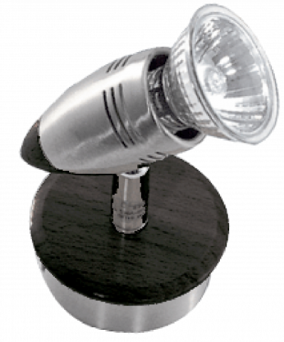 Спот KOLOS 3 LED 1x4W мат хром+венге - Спотове