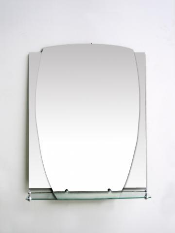 Огледало за баня с една лавица - Без осветление
