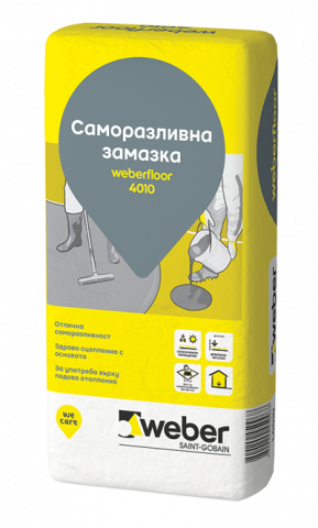 Саморазливна замазка Weberfloor 4010, 25 кг - Замазки