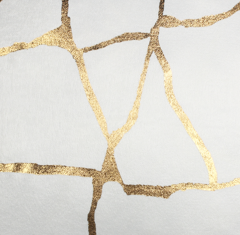 Тишлайфер Wuste 35x140 см екрю-златно, снимка 2 - Покривки и мушами