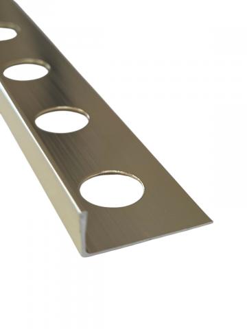 Външен ъгъл прав 1х250 см злато полиран - Профили