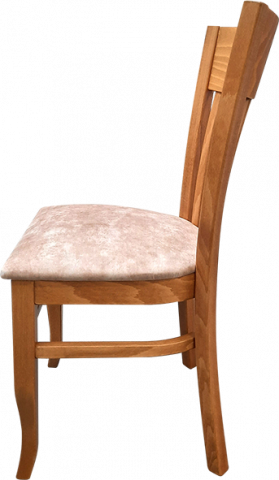 Трапезен стол Лира, меден дъб/рамада, снимка 2 - Столове
