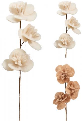 Изкуствено цвете роза 40 см - Единични цветя