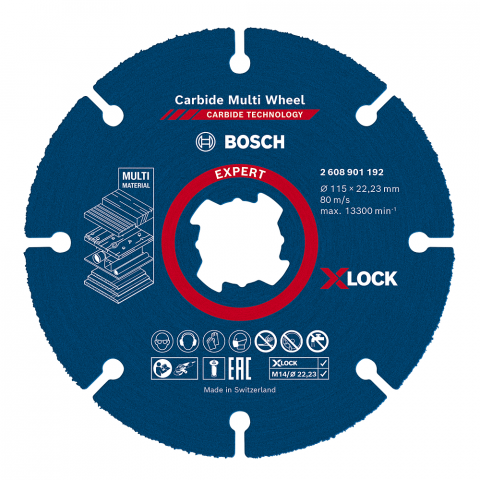 Карбиден Мултидиск Bosch 115х22.23х1.2 мм - Дискове за други материали
