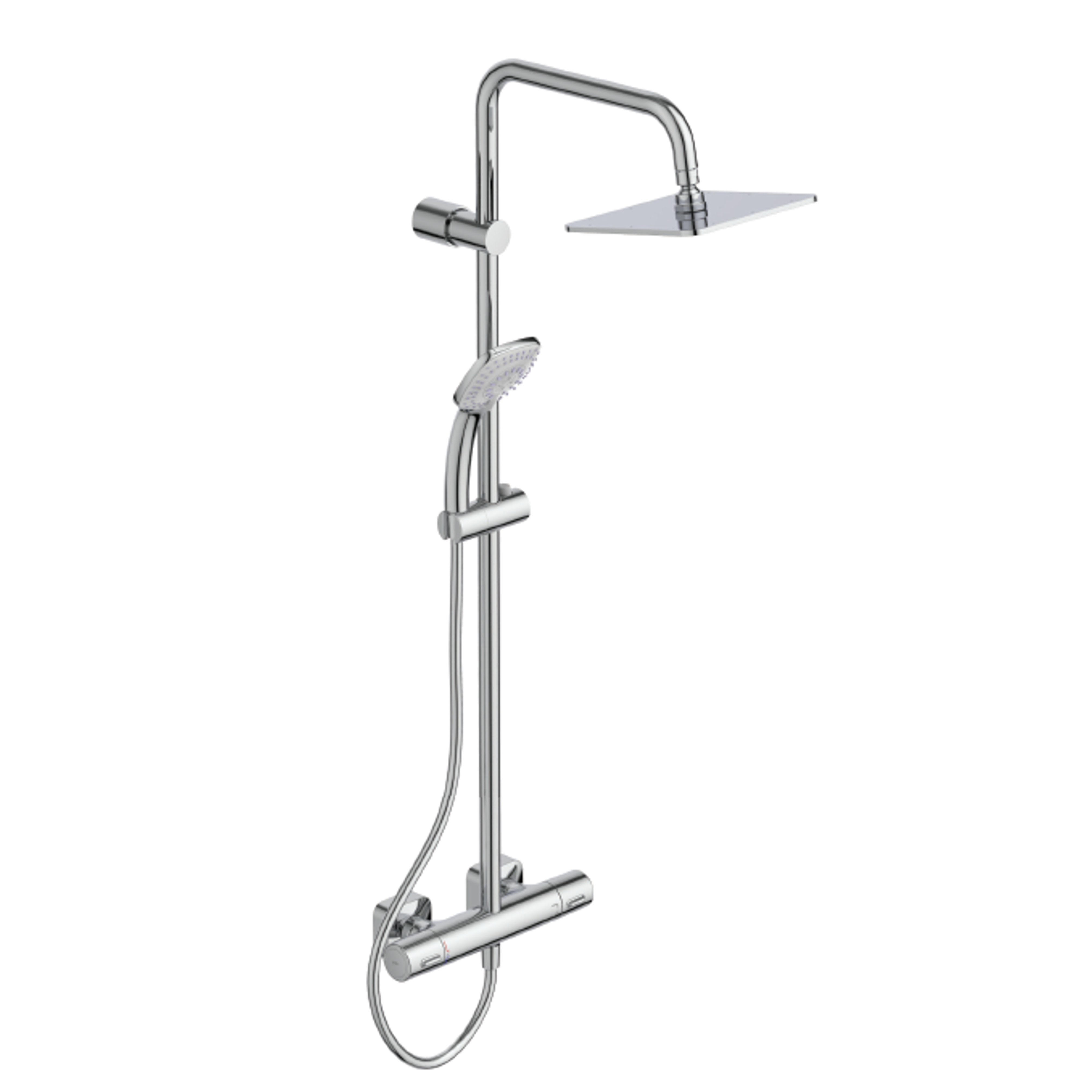 Душ система със стенен термостатен смесител OPTILINE T2000 07165023 на ...