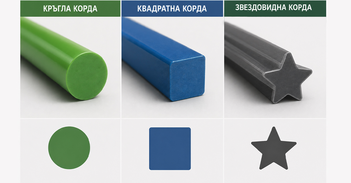 Видове корда за тример