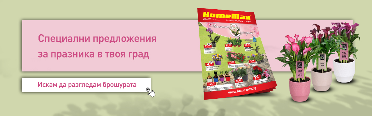 Брошура с цветя 8 март 2025